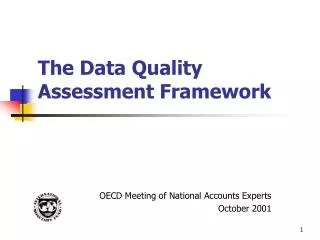 The Data Quality Assessment Framework