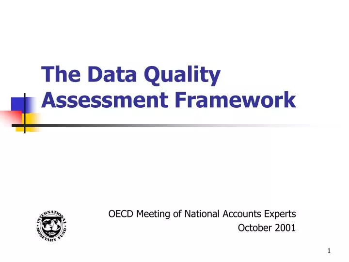 the data quality assessment framework