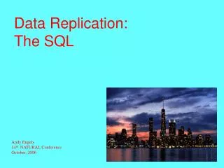 Data Replication: The SQL