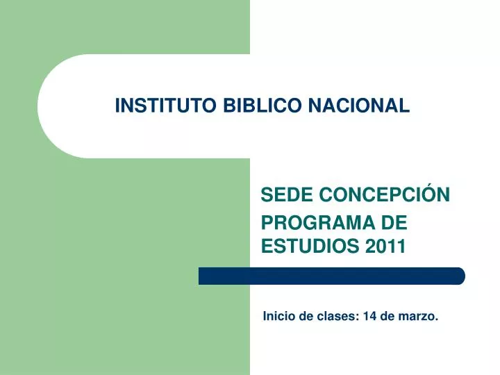 instituto biblico nacional