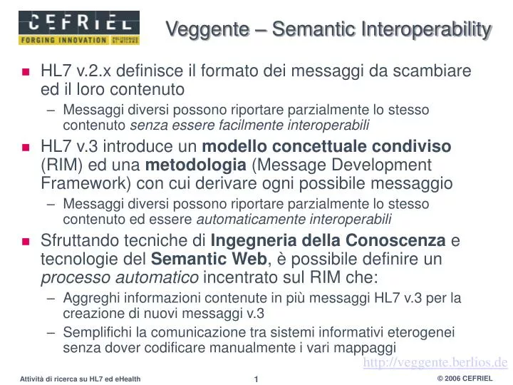 veggente semantic interoperability