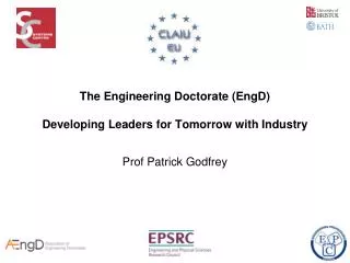The Engineering Doctorate (EngD) Developing Leaders for Tomorrow with Industry