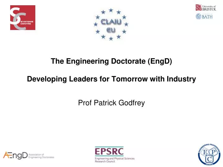 the engineering doctorate engd developing leaders for tomorrow with industry
