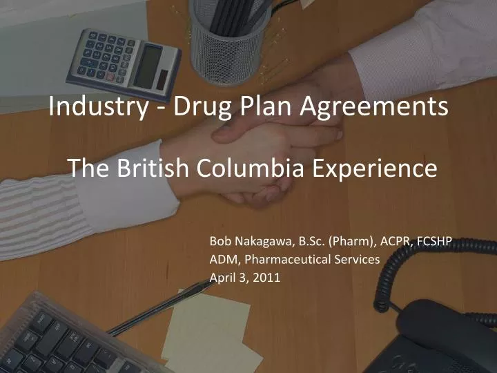 industry drug plan agreements