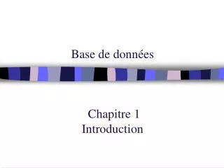 base de donn es chapitre 1 introduction