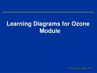 Learning Diagrams for Ozone Module