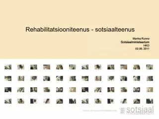 Rehabilitatsiooniteenus - sotsiaalteenus