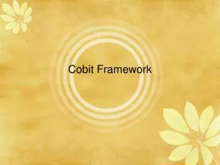 Cobit Framework