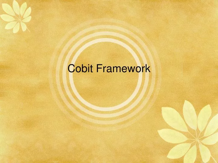 cobit framework