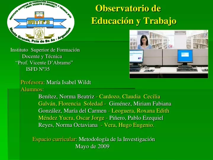 observatorio de educaci n y trabajo