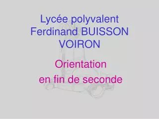 Lycée polyvalent Ferdinand BUISSON VOIRON