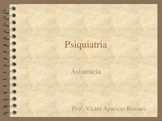 psiquiatria