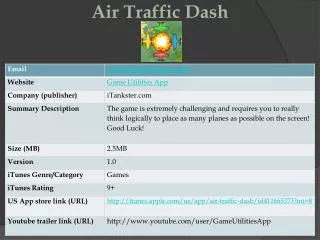 Air Traffic Dash
