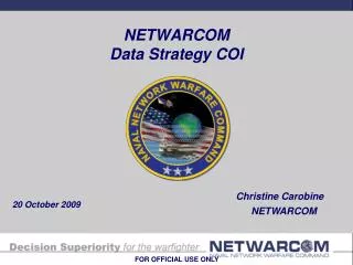 NETWARCOM Data Strategy COI