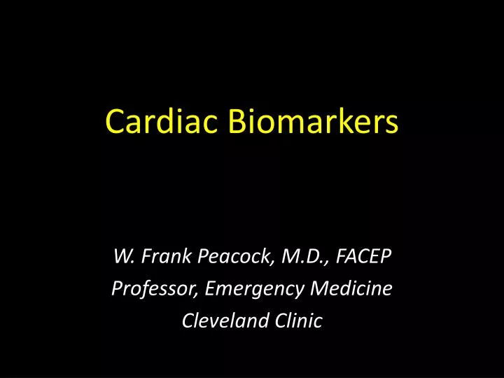 cardiac biomarkers