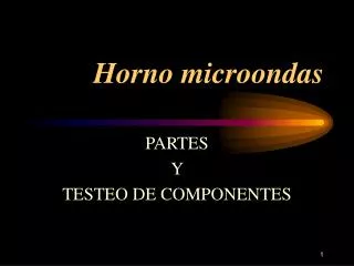 horno microondas