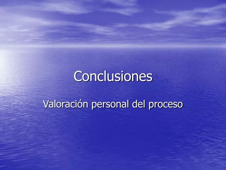 conclusiones