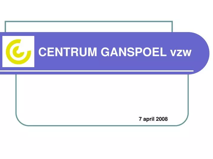 centrum ganspoel vzw