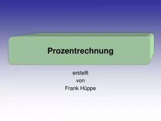 prozentrechnung