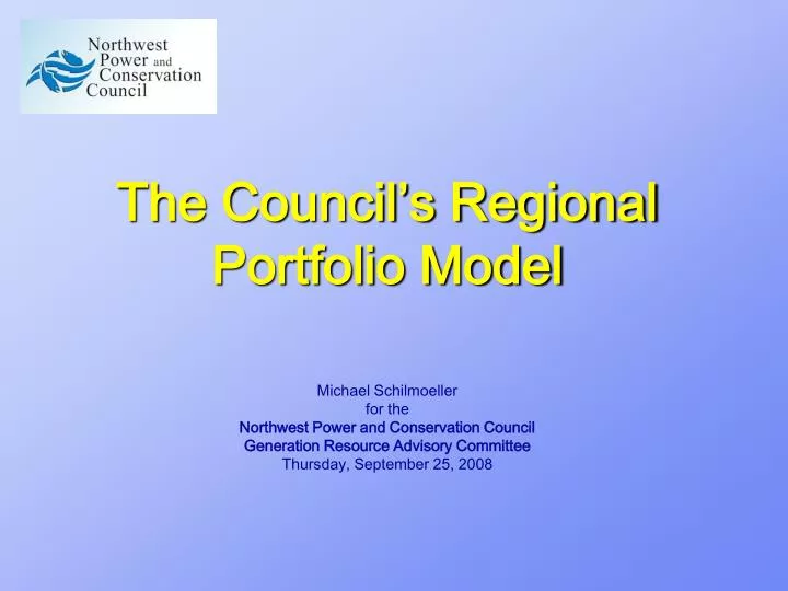 the council s regional portfolio model