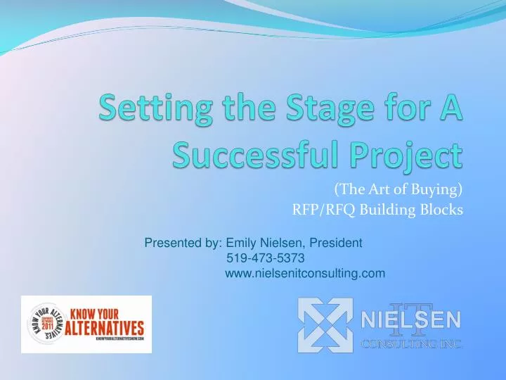setting the stage for a successful project
