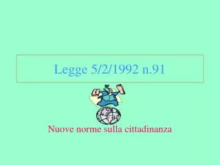 legge 5 2 1992 n 91