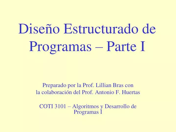 dise o estructurado de programas parte i