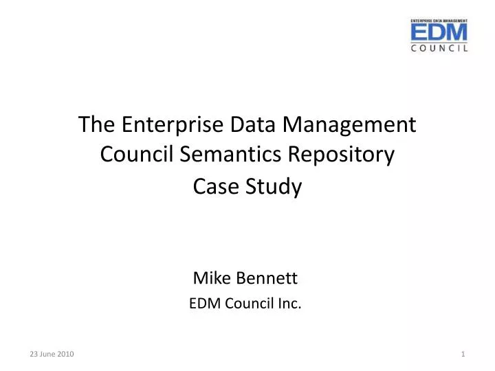 the enterprise data management council semantics repository case study