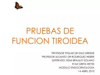 pruebas de funcion tiroidea
