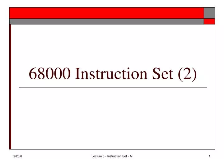 68000 instruction set 2