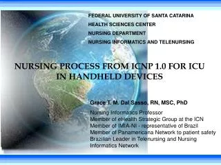 NURSING PROCESS FROM ICNP 1.0 FOR ICU IN HANDHELD DEVICES