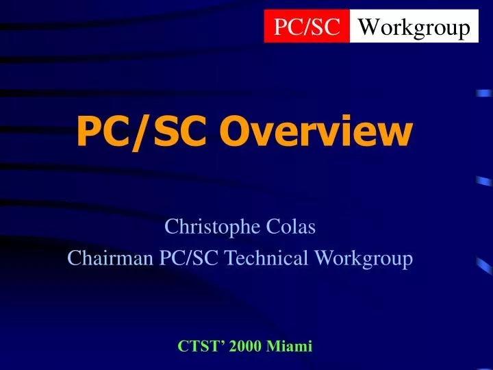 pc sc overview