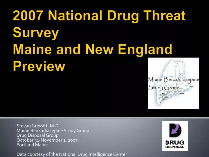 2007 national drug threat survey maine and new england preview