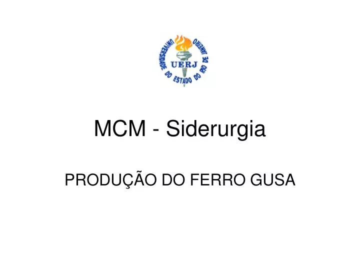 mcm siderurgia