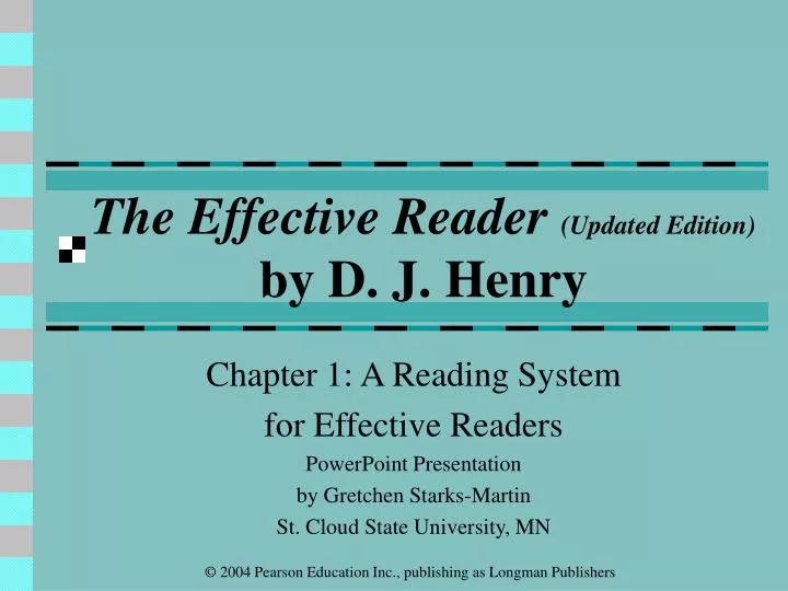 the effective reader updated edition by d j henry