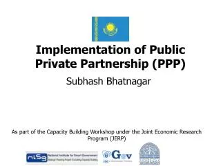 Implementation of Public Private Partnership (PPP)