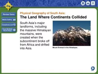 Physical Geography of South Asia: The Land Where Continents Collided