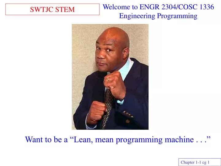 welcome to engr 2304 cosc 1336 engineering programming