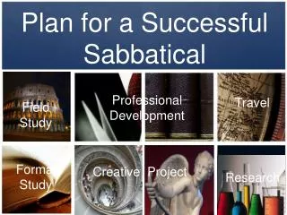 Plan for a Successful Sabbatical