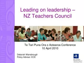 Leading on leadership – NZ Teachers Council