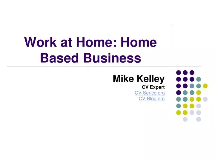 work at home home based business