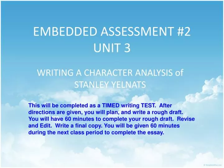 embedded assessment 2 unit 3