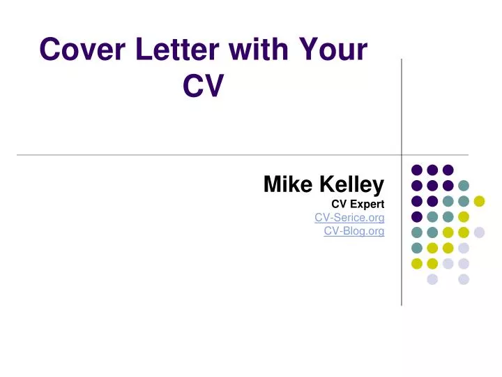cover letter with your cv