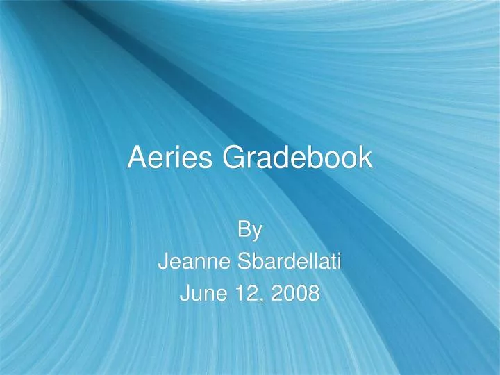 aeries gradebook