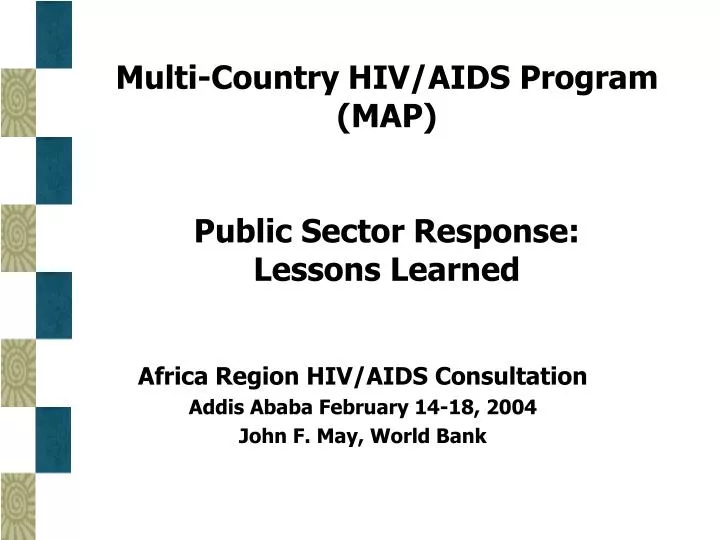 multi country hiv aids program map public sector response lessons learned