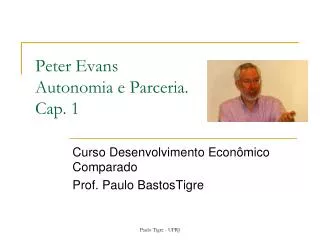peter evans autonomia e parceria cap 1