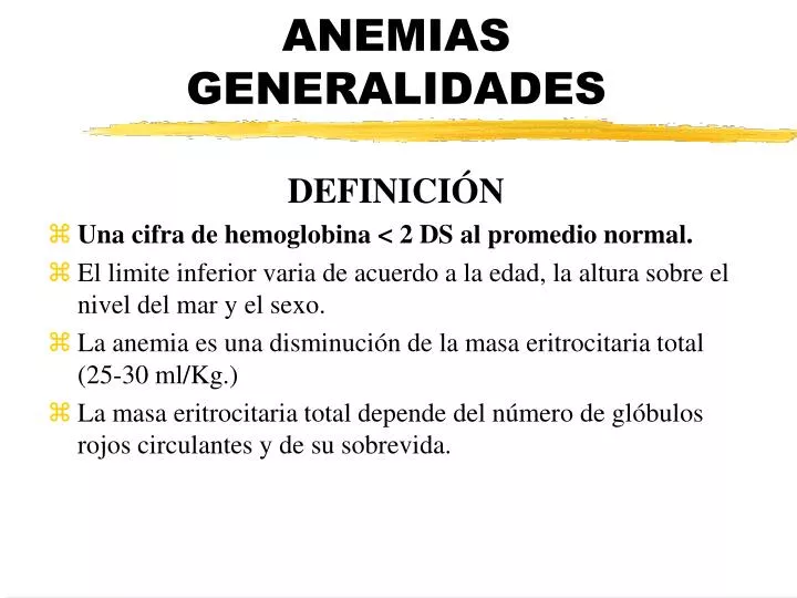 anemias generalidades