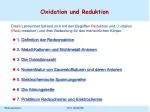 Oxidation und Reduktion - slide 1
