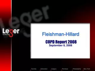 Fleishman-Hillard COPD Report 2008 September 8, 2008