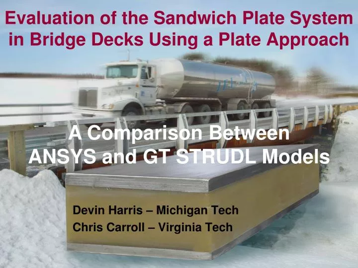 evaluation of the sandwich plate system in bridge decks using a plate approach